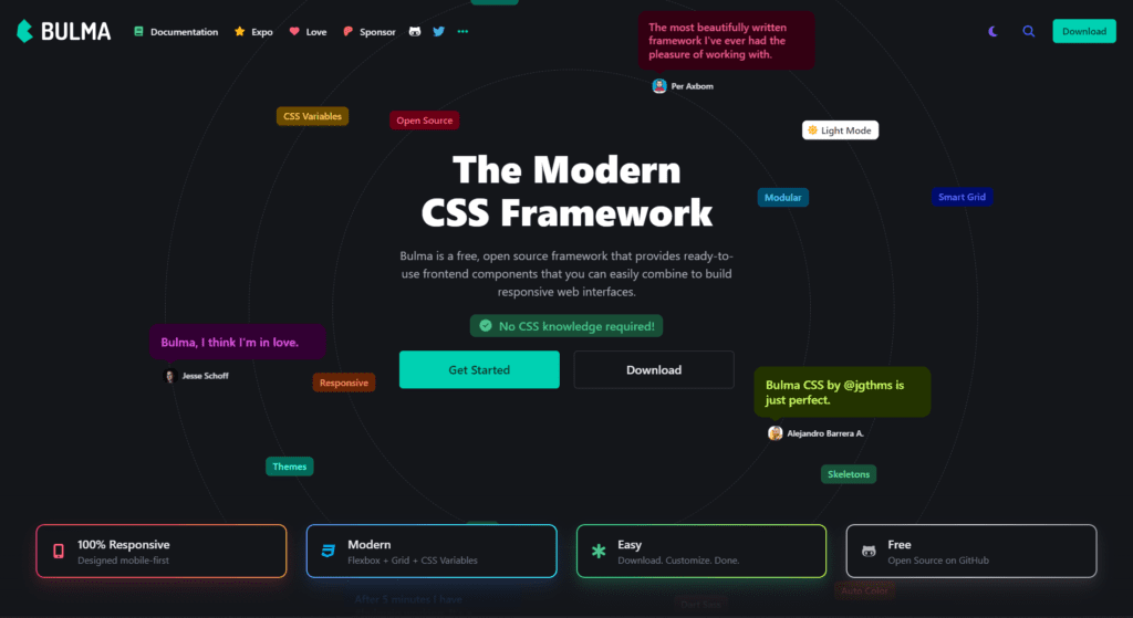 The Modern
CSS Framework