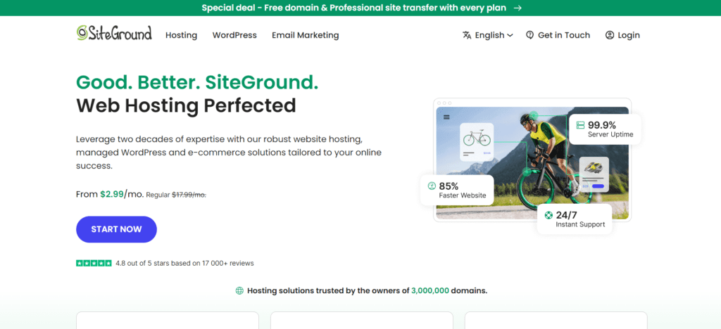 SiteGround By maati tech WordPress Hosting